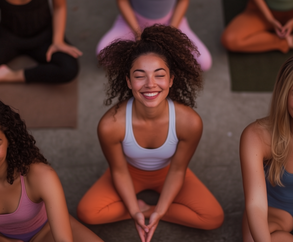 group yoga session